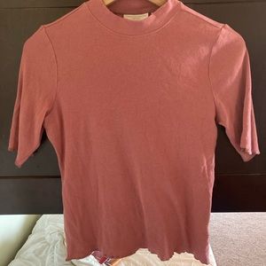 Christian Siriano Pink Knit Top